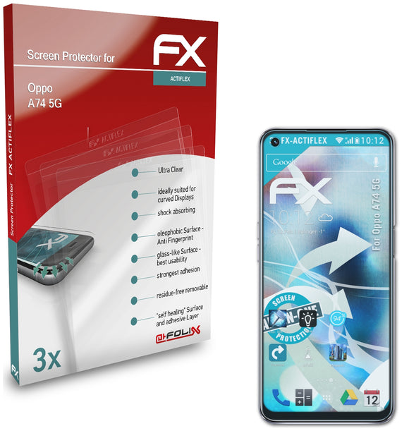 atFoliX FX-ActiFleX Displayschutzfolie für Oppo A74 5G