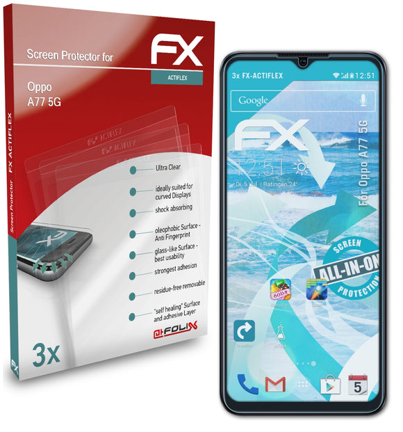 atFoliX FX-ActiFleX Displayschutzfolie für Oppo A77 5G
