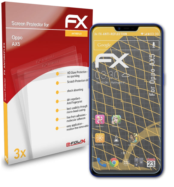 atFoliX FX-Antireflex Displayschutzfolie für Oppo AX5