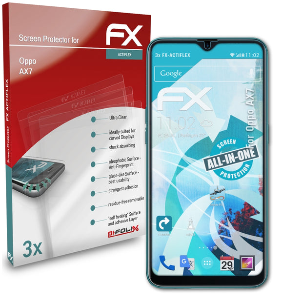 atFoliX FX-ActiFleX Displayschutzfolie für Oppo AX7