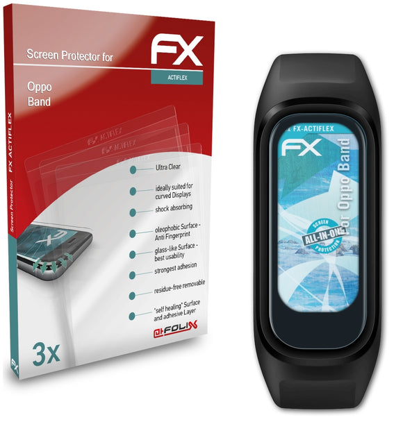 atFoliX FX-ActiFleX Displayschutzfolie für Oppo Band