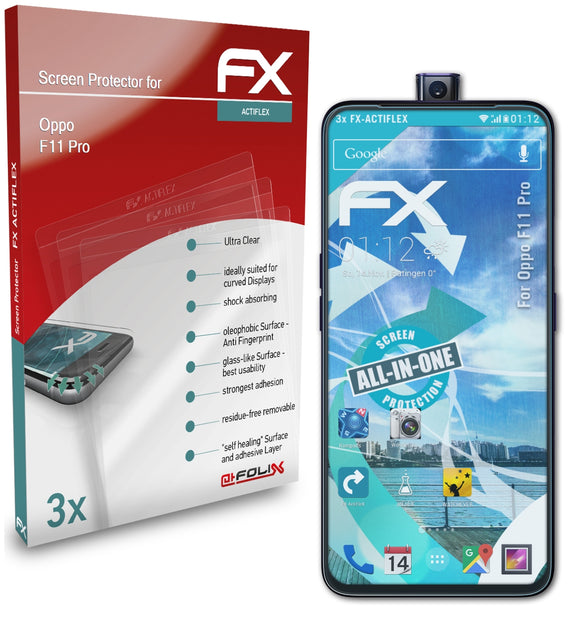 atFoliX FX-ActiFleX Displayschutzfolie für Oppo F11 Pro