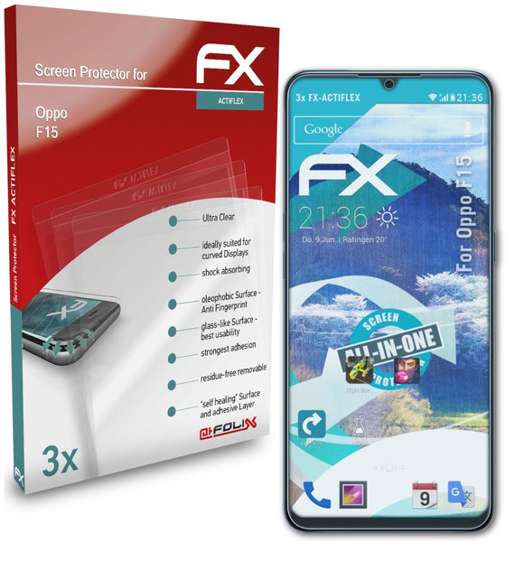 atFoliX FX-ActiFleX Displayschutzfolie für Oppo F15