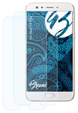 Schutzfolie Bruni kompatibel mit Oppo F3 Plus, glasklare (2X)