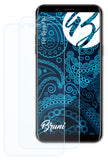 Schutzfolie Bruni kompatibel mit Oppo F5, glasklare (2X)