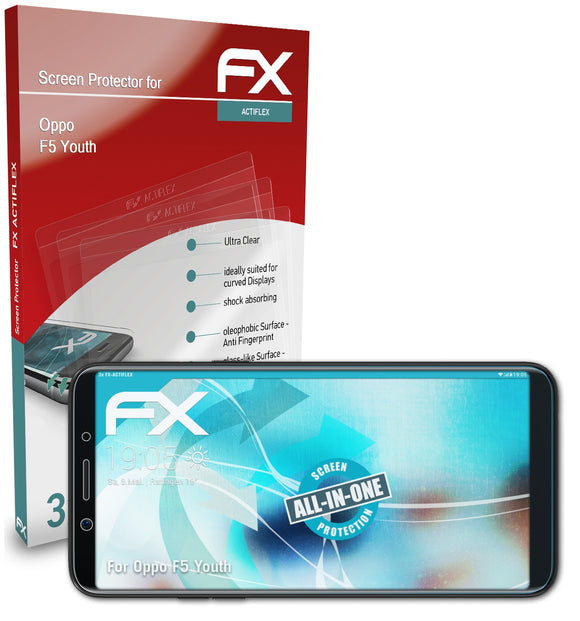 atFoliX FX-ActiFleX Displayschutzfolie für Oppo F5 Youth