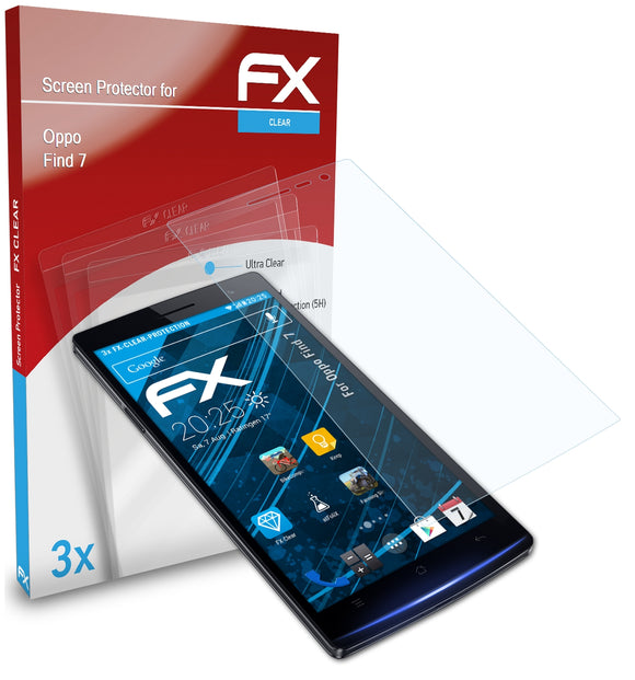 atFoliX FX-Clear Schutzfolie für Oppo Find 7