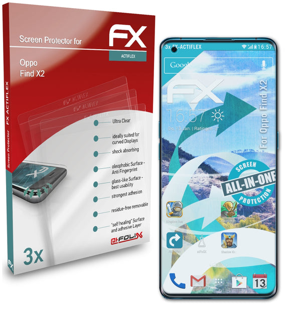 atFoliX FX-ActiFleX Displayschutzfolie für Oppo Find X2