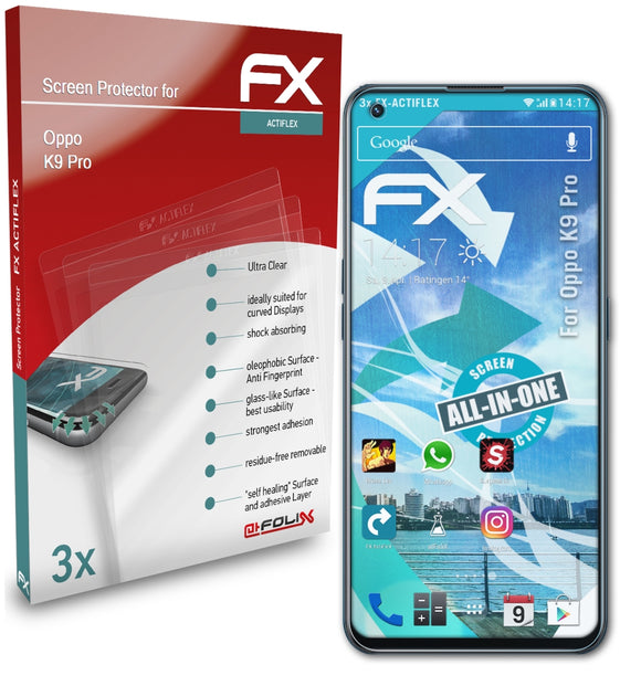 atFoliX FX-ActiFleX Displayschutzfolie für Oppo K9 Pro