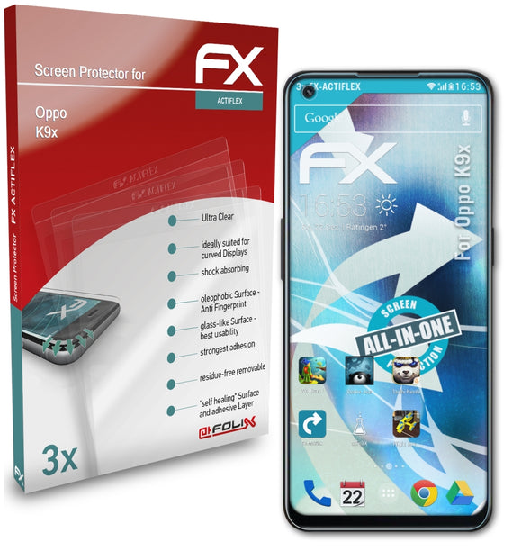atFoliX FX-ActiFleX Displayschutzfolie für Oppo K9x