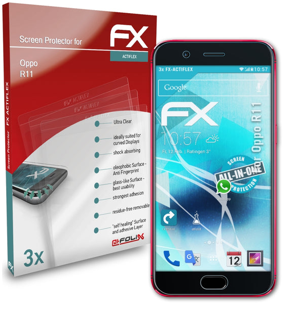 atFoliX FX-ActiFleX Displayschutzfolie für Oppo R11