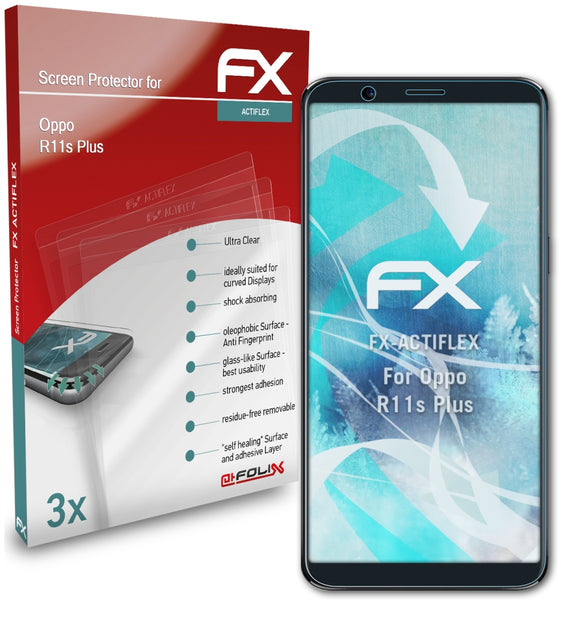 atFoliX FX-ActiFleX Displayschutzfolie für Oppo R11s Plus