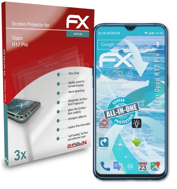 atFoliX FX-ActiFleX Displayschutzfolie für Oppo R17 Pro