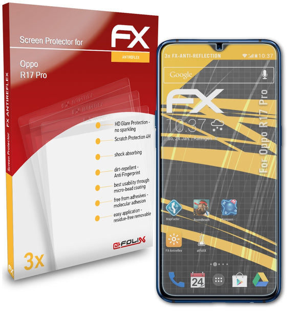 atFoliX FX-Antireflex Displayschutzfolie für Oppo R17 Pro