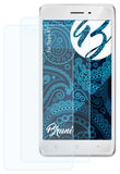 Bruni Schutzfolie kompatibel mit Oppo R7, glasklare Folie (2X)