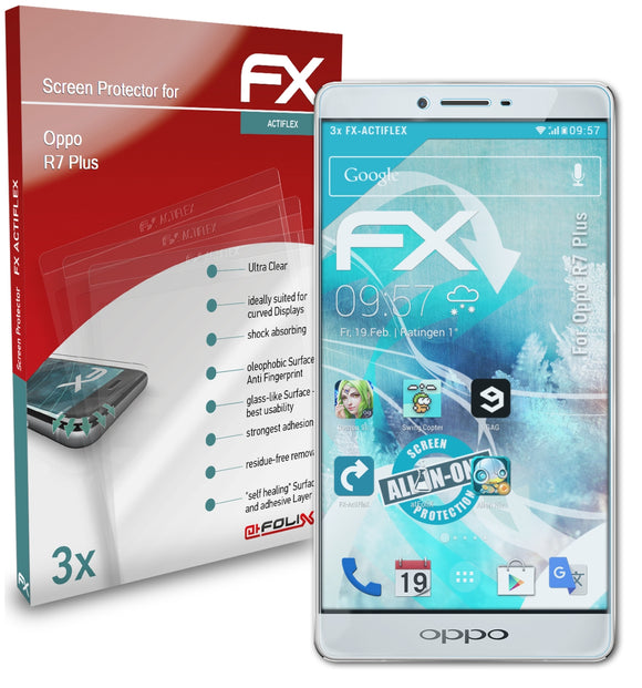 atFoliX FX-ActiFleX Displayschutzfolie für Oppo R7 Plus
