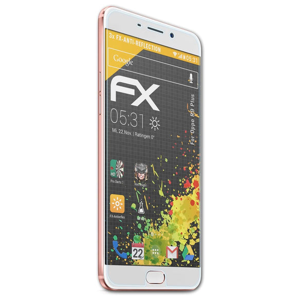 atFoliX FX-Antireflex Displayschutzfolie für Oppo R9 Plus