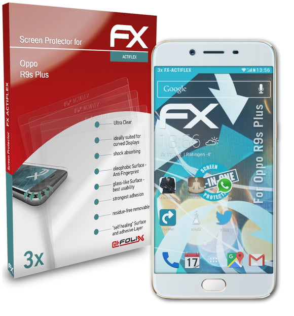 atFoliX FX-ActiFleX Displayschutzfolie für Oppo R9s Plus