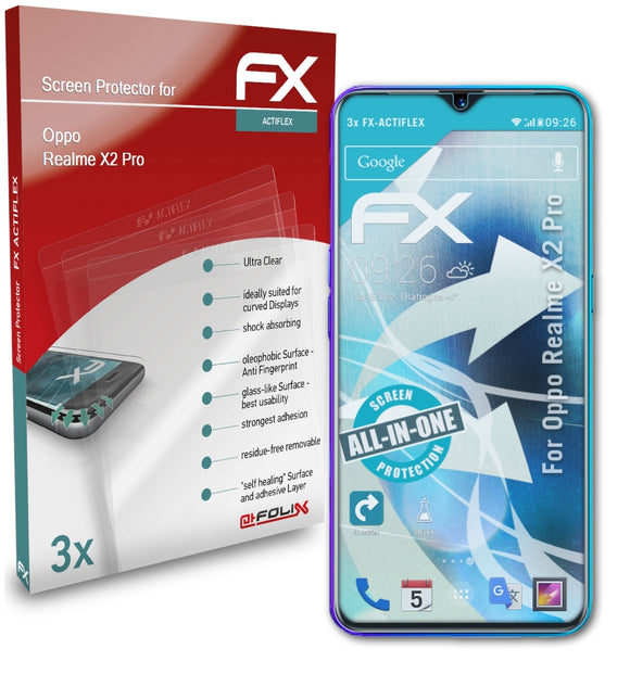 atFoliX FX-ActiFleX Displayschutzfolie für Oppo Realme X2 Pro