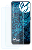 Schutzfolie Bruni kompatibel mit Oppo Reno 7 SE 5G, glasklare (2X)