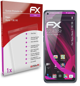 atFoliX FX-Hybrid-Glass Panzerglasfolie für Oppo Reno 7 SE 5G