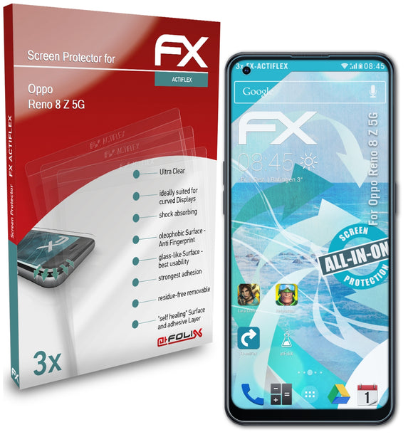 atFoliX FX-ActiFleX Displayschutzfolie für Oppo Reno 8 Z 5G