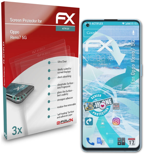 atFoliX FX-ActiFleX Displayschutzfolie für Oppo Reno7 5G