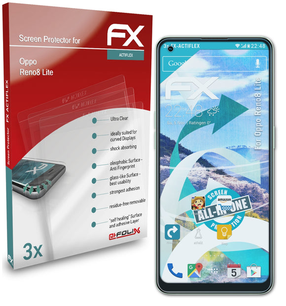 atFoliX FX-ActiFleX Displayschutzfolie für Oppo Reno8 Lite