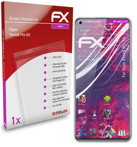 atFoliX FX-Hybrid-Glass Panzerglasfolie für Oppo Reno8 Pro 5G