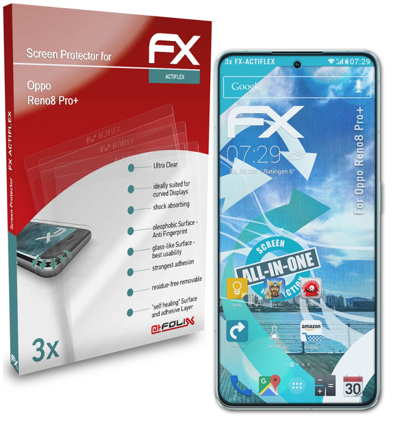 atFoliX FX-ActiFleX Displayschutzfolie für Oppo Reno8 Pro+