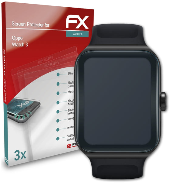 atFoliX FX-ActiFleX Displayschutzfolie für Oppo Watch 3