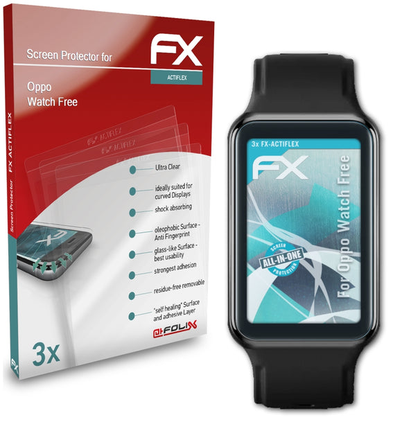 atFoliX FX-ActiFleX Displayschutzfolie für Oppo Watch Free