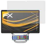 Panzerfolie atFoliX kompatibel mit Oracle Micros Express Station 4 Series, entspiegelnde und stoßdämpfende FX (2X)