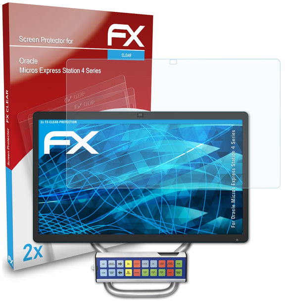 atFoliX FX-Clear Schutzfolie für Oracle Micros Express Station 4 Series