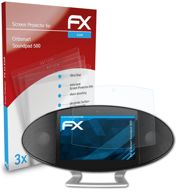 atFoliX FX-Clear Schutzfolie für Orbsmart Soundpad 500