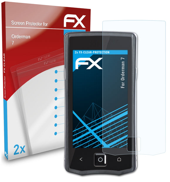atFoliX FX-Clear Schutzfolie für Orderman 7