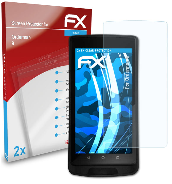 atFoliX FX-Clear Schutzfolie für Orderman 9