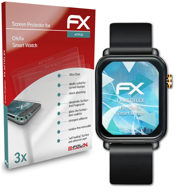 atFoliX FX-ActiFleX Displayschutzfolie für Otofix Smart Watch