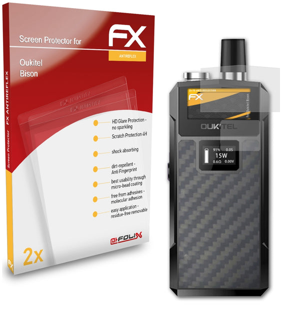 atFoliX FX-Antireflex Displayschutzfolie für Oukitel Bison