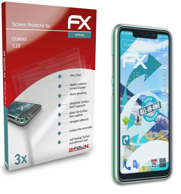atFoliX FX-ActiFleX Displayschutzfolie für Oukitel C22