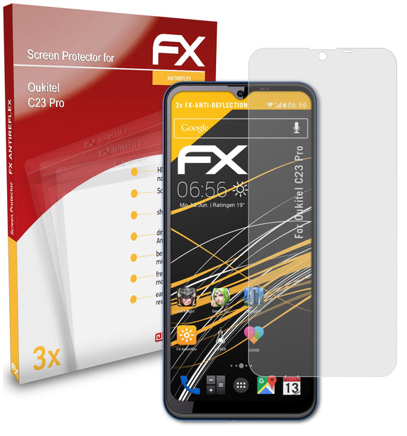 atFoliX FX-Antireflex Displayschutzfolie für Oukitel C23 Pro