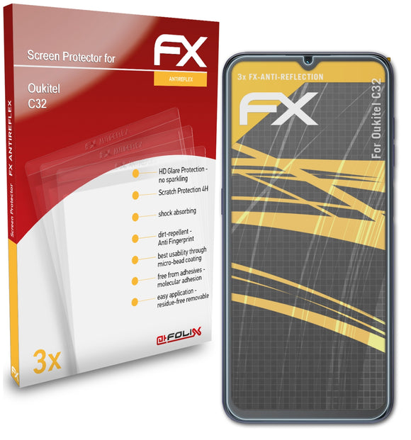 atFoliX FX-Antireflex Displayschutzfolie für Oukitel C32