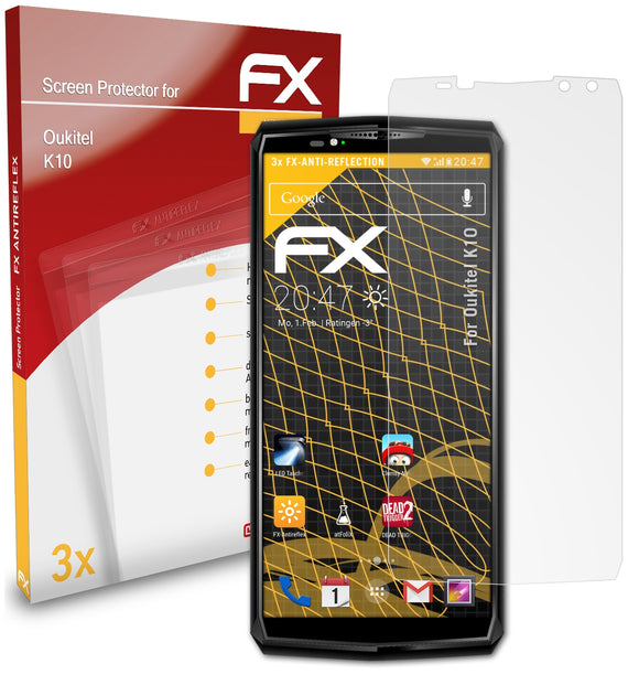 atFoliX FX-Antireflex Displayschutzfolie für Oukitel K10