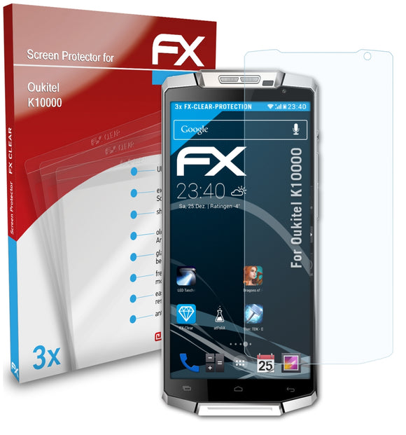 atFoliX FX-Clear Schutzfolie für Oukitel K10000
