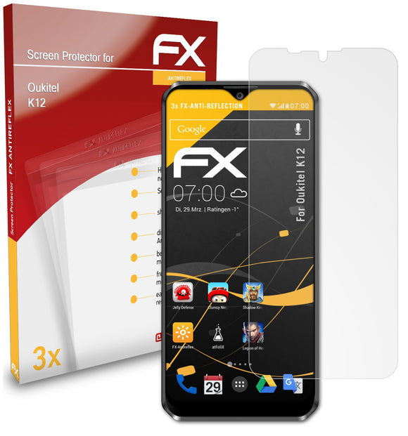 atFoliX FX-Antireflex Displayschutzfolie für Oukitel K12