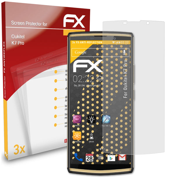 atFoliX FX-Antireflex Displayschutzfolie für Oukitel K7 Pro