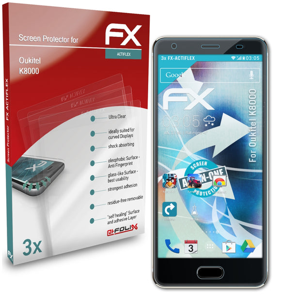 atFoliX FX-ActiFleX Displayschutzfolie für Oukitel K8000