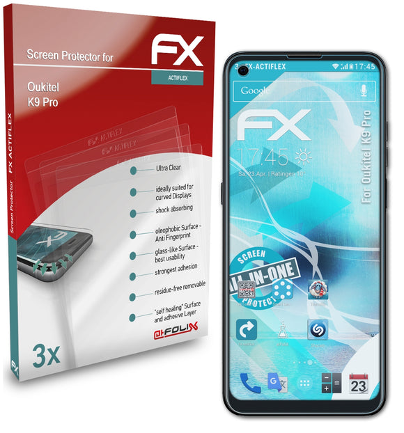 atFoliX FX-ActiFleX Displayschutzfolie für Oukitel K9 Pro
