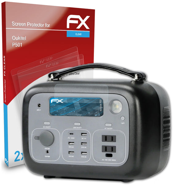 atFoliX FX-Clear Schutzfolie für Oukitel P501