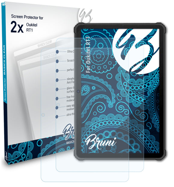 Bruni Basics-Clear Displayschutzfolie für Oukitel RT1